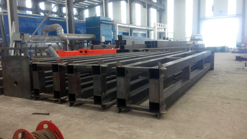 焊接完成的限高桿 焊接完成的限高桿